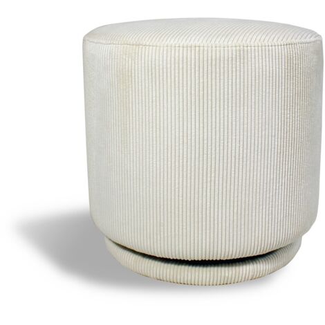 Pouf pivotant en velours cotelé (1/4)