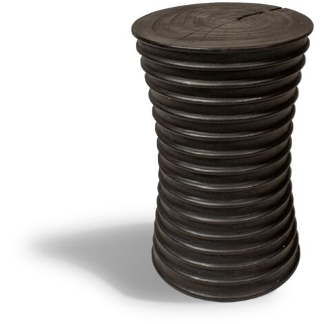 Meuble d'appoint en bois d'acacia brûlé (1/5)