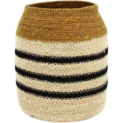 Panier en jonc de mer naturel (1/4)