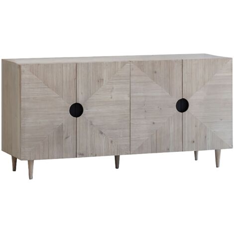 Bahut 4 portes en pin recyclé (1/4)