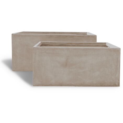 Lot de 2 pots en fibre d'argile, FARO