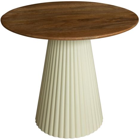 Meuble d'appoint en bois de manguier et pieds en métal, FJORD (1/5)