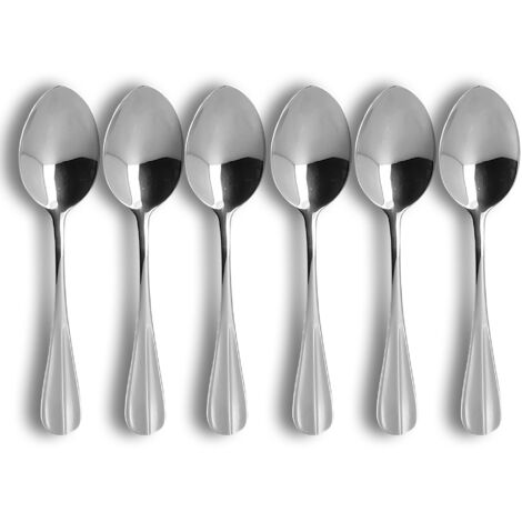Lot de 6 cuillères de table en acier inoxydable, ARES (1/3)