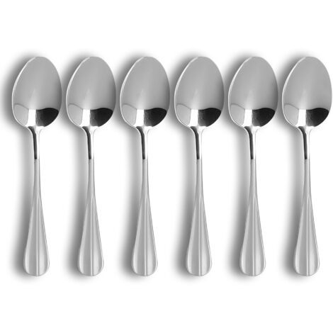 Lot de 6 cuillères à dessert en acier inoxydable, ARES (1/3)