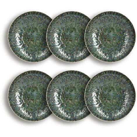 Lot de 6 assiettes creuses en porcelaine 21cm, VENUS (1/5)