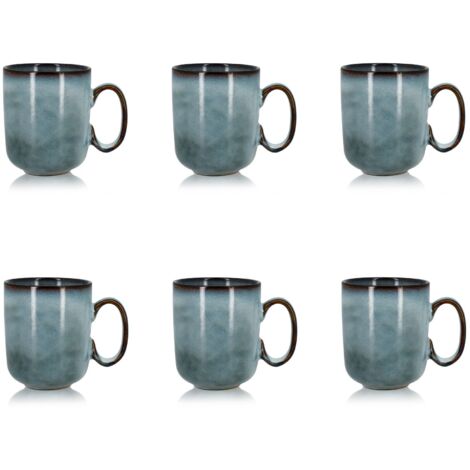 Lot de 6 mugs en grès 40cl, ARONAL (1/4)