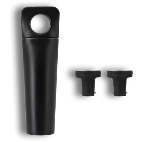 Pompe à vin avec 2 bouchons en silicone (1/3)