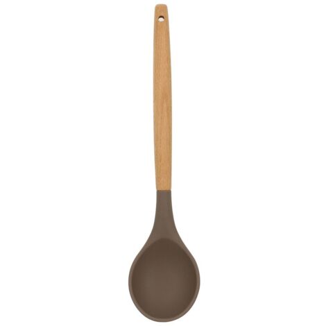 Cuillère en silicone et manche en bois, ELIOTT (1/3)