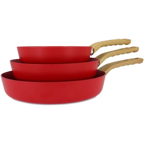 Set de 3 poêles en aluminium, COLORAMA