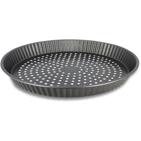 Moule à tarte perforé en acier carbone 32cm, AMANDINE (1/5)