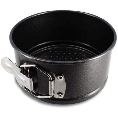 Moule à charnière à fond amovible en acier carbone 14cm, AMANDINE (1/5)