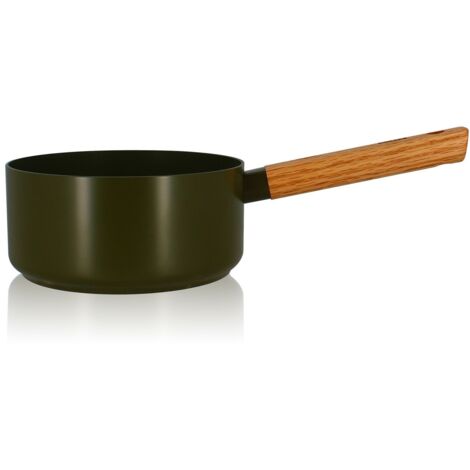 OGOLIVING - ECTOR CASSEROLE 18CM KAKI MANCHE BOIS