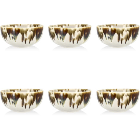Lot de 6 coupelles en porcelaine 10cm, MAKA (1/4)
