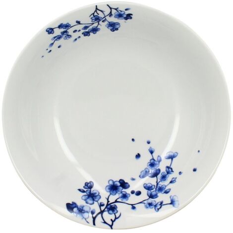 Lot 6 Assiettes Creuses Porcelaine Rose - D 22 Cm - Siviglia