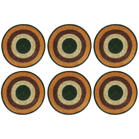 Lot de 6 sets de table en jonc de mer 38cm, LUNA (1/4)