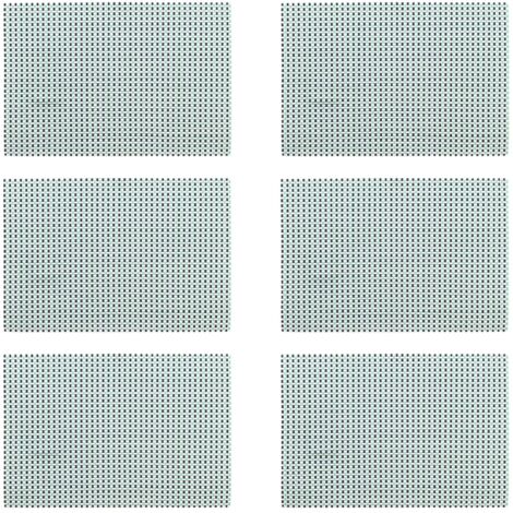 Lot de 6 sets de table tissé en PVC 45x30cm (1/3)