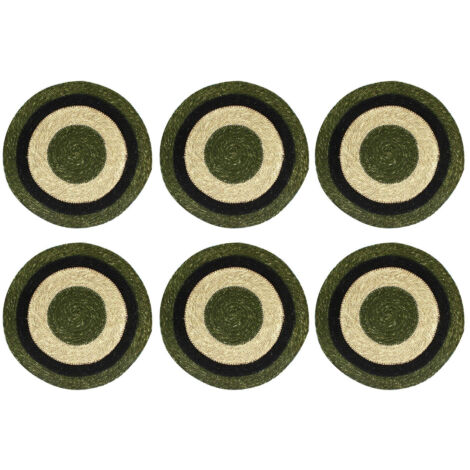 Lot de 6 sets de table en jonc de mer 38cm, LUNA (1/5)