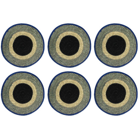Lot de 6 sets de table en jonc de mer 38cm, LUNA (1/4)