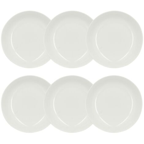 Lot de 6 assiettes creuses en porcelaine 21cm, METROPOLITAN (1/3)