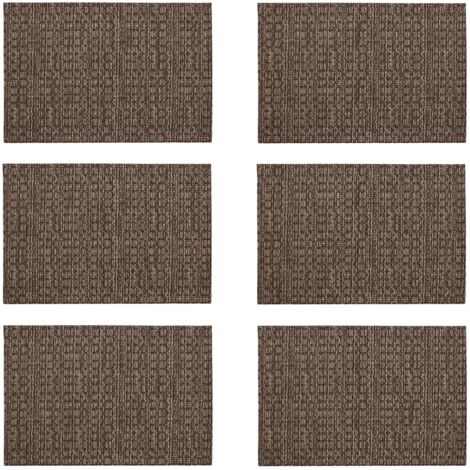 Lot de 6 sets de table effet tissage 45x30cm (1/2)