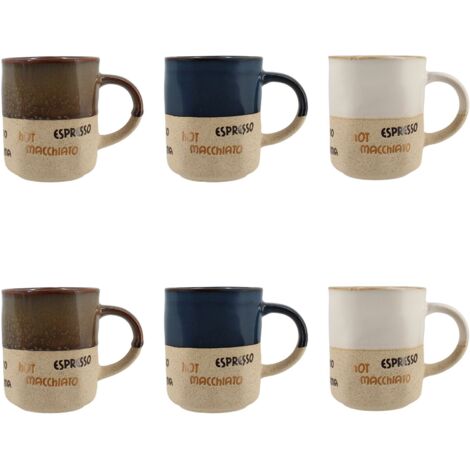 Lot de 6 tasses assorties 34cl, MACCHIATO (1/4)