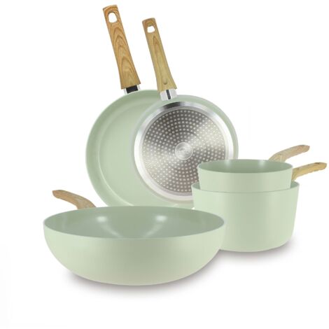 Batterie de cuisine 5 pièces en aluminium, COLORAMA