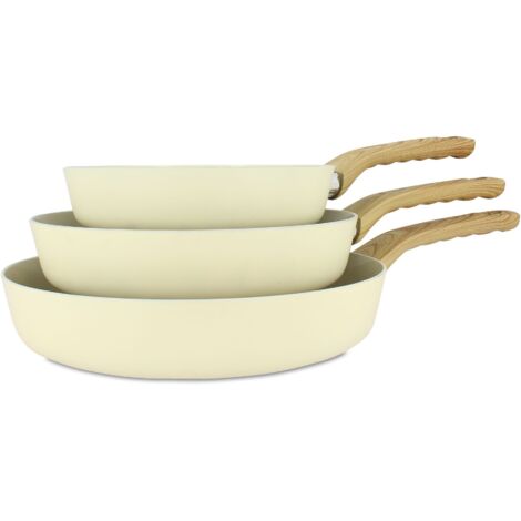 Set de 3 poêles en aluminium, COLORAMA