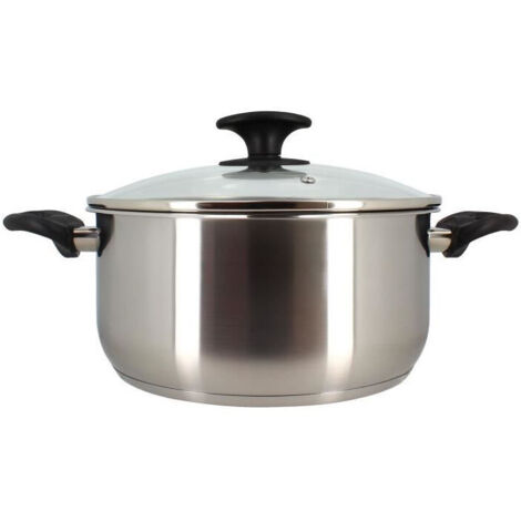 Faitout - MENASTYL - 6020256 - En acier inoxydable - 24 cm - Tous feux dont induction