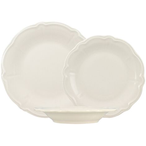 Lot de 36 assiettes en grès, CHARLOTTE (1/4)