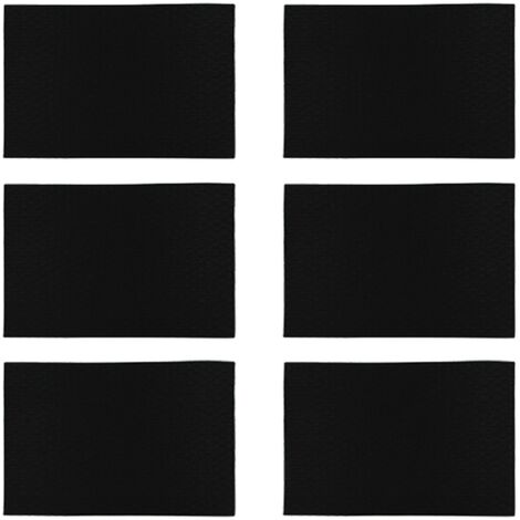 Lot de 6 sets de table effet cuir tressé, ICA (1/2)