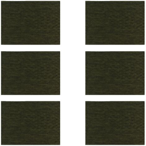 Lot de 6 sets de table effet cuir tressé, ICA (1/2)