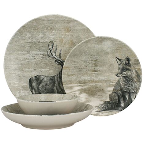 Lot de 48 assiettes en porcelaine, LACHAT