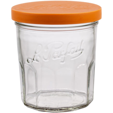 Lot de 6 confituriers en verre 324ml avec couvercle (1/3)