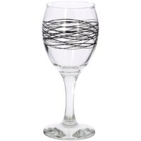 Lot de 6 verres à pied en verre 20,5cl, SERPENTIN