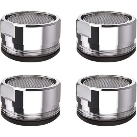 Set 4 Aeratori M24 Per Rubinetto – Risparmio Idrico 5L/min, Filtro 7 Strati, Acciaio E ABS