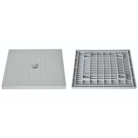 Couvercle renforcé pour regard 30x30 cm – Polypropylène traité anti-UV – Résistant aux chocs et à l'abrasion – Pour collecteurs d'eaux