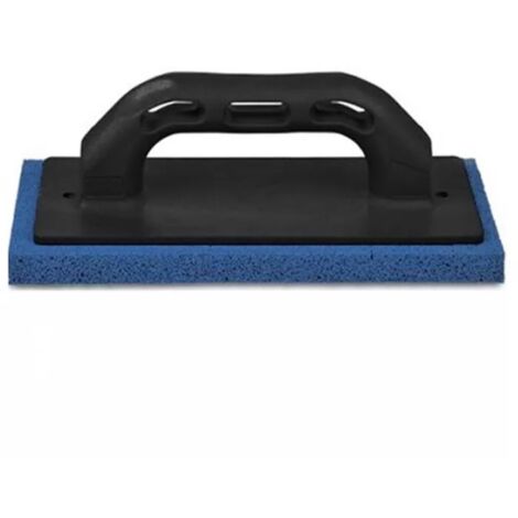 Truelle éponge en caoutchouc, éponge bleu dur 21x14 cm (grain fin) (1/2)