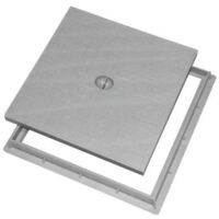 Trappe de visite 40x40cm en polypropylène – Couvercle renforcé résistant aux chocs – Anti-UV et anti-abrasion – Pour collecteur d'eaux