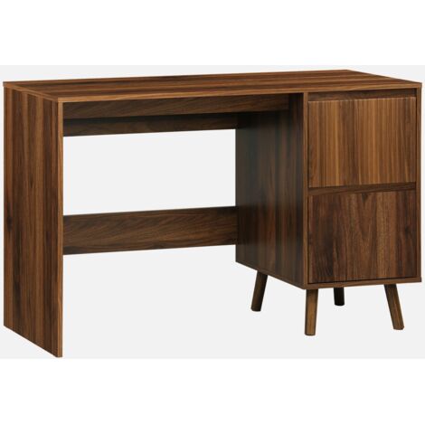 Escritorio escandinavo decoración madera 2 cajones