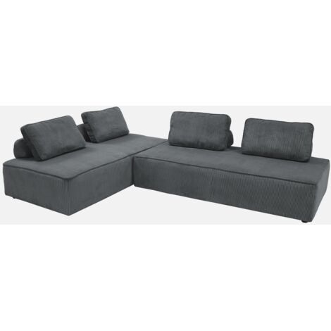 Sofá modular de pana, 4 plazas
