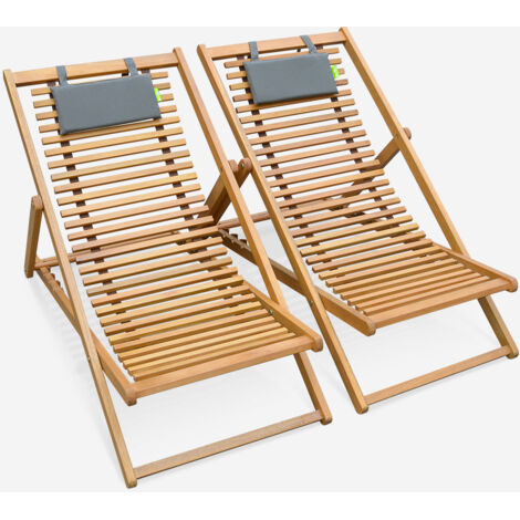Hamaca de madera de eucalipto, set de 2