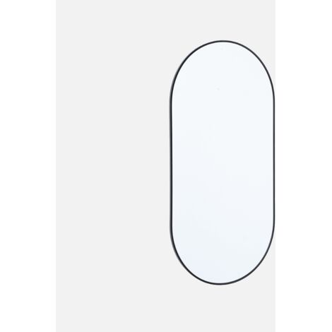 Espejo ovalado de aluminio decorativo de pared, 120cm (1/5)