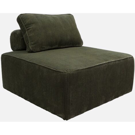 Módulo para sofá modular de pana, 1 plaza