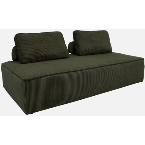 Sofá modular de pana, 2 plazas