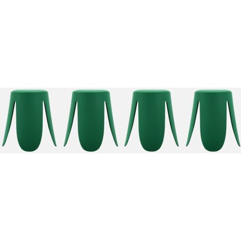 Taburete apilable polipiel, set de 4 (1/5)