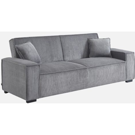 Sofá cama de pana, 3 plazas