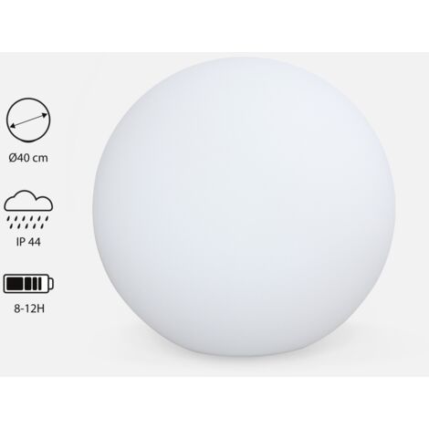Bola luminosa LED con pilas para interior/exterior