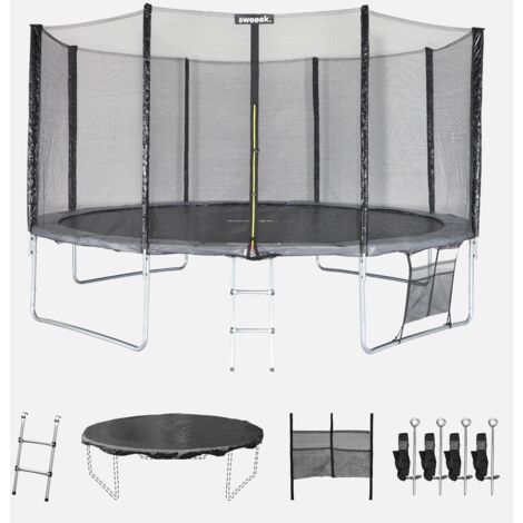 Cama elástica con pack de accesorios, 430cm