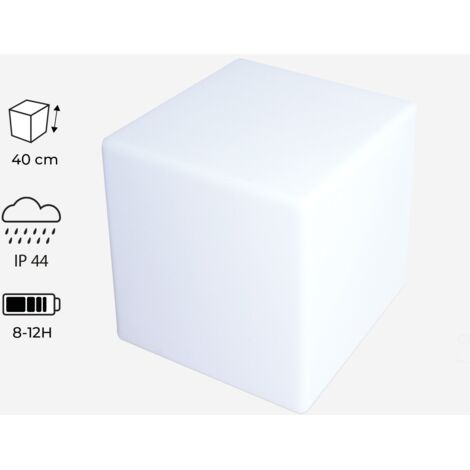 Cubo luminoso LED con batería para interior/exterior (1/5)