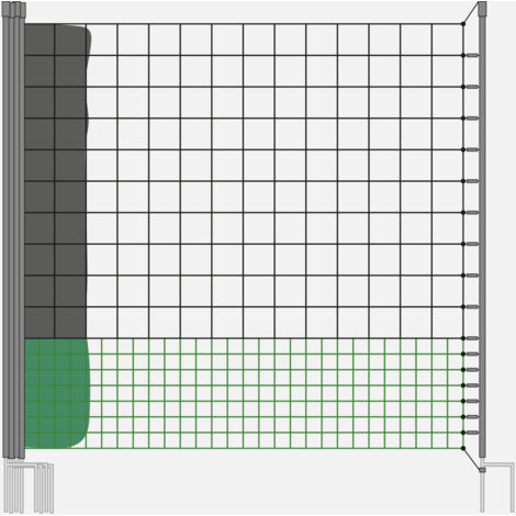 Kit modular de cercado para gallinas